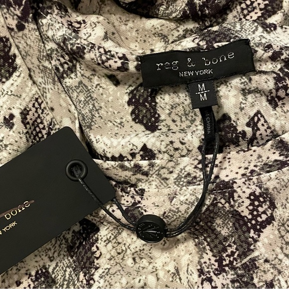 Rag & Bone Poppy Draped Mini Dress size M Medium - Picture 9 of 9